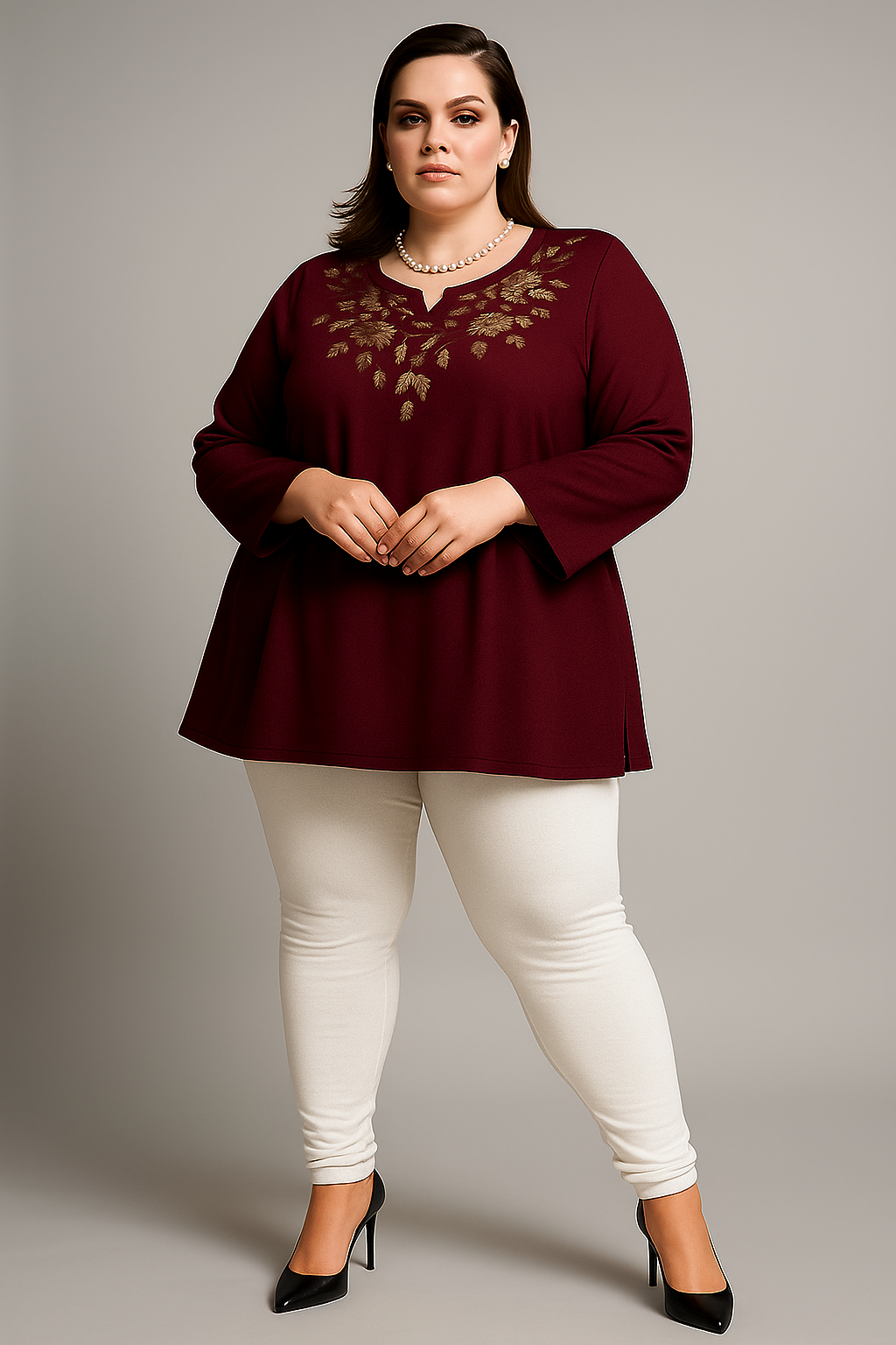 White Shop Plus Size Leggings Online – Cotton Ankle & Churidar Styles