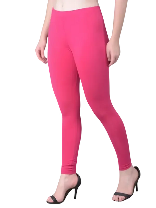 Dark Pink Everyday Comfort Ankle Leggings