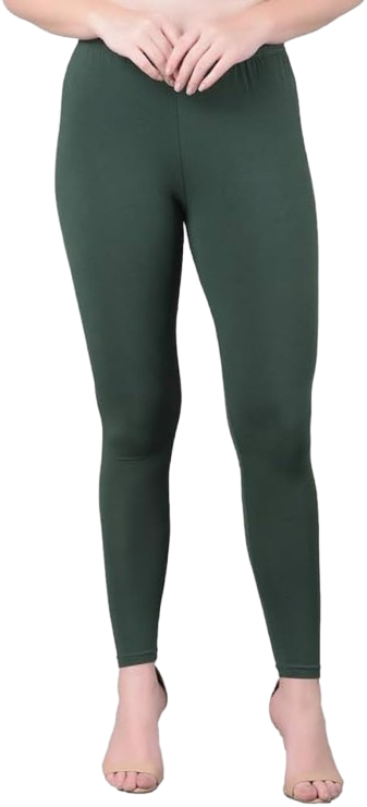 Dark Green leggings in buttery-soft fabric leggings offer all-day comfort