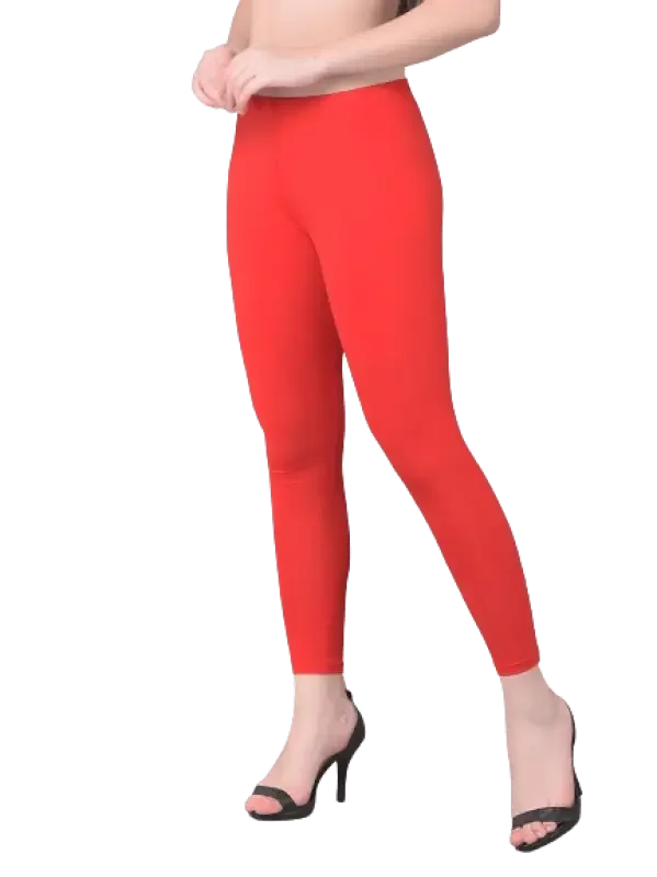 Red Experience All-Day Comfort with Our Seamless Leggings - PK COMFORT LIVE